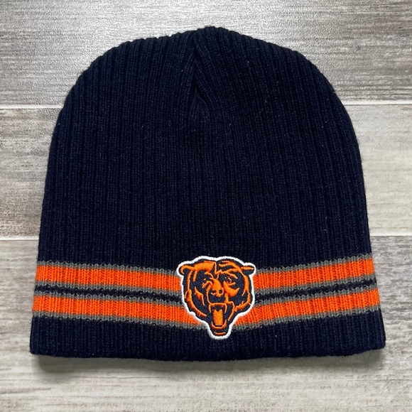 NFL Chicago Bears Skull Hat Cap Navy Blue - Picture 1 of 3